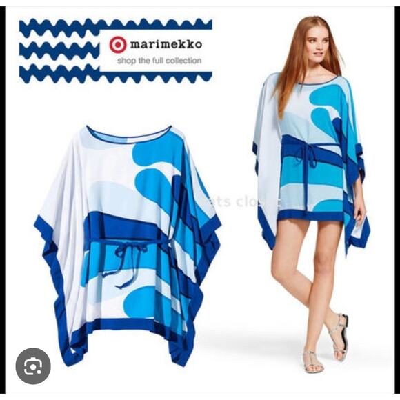 Marimekko x Target Beach Cover Up Halftan Albatrossi - Size SM/MD Vacay Core - Picture 1 of 12